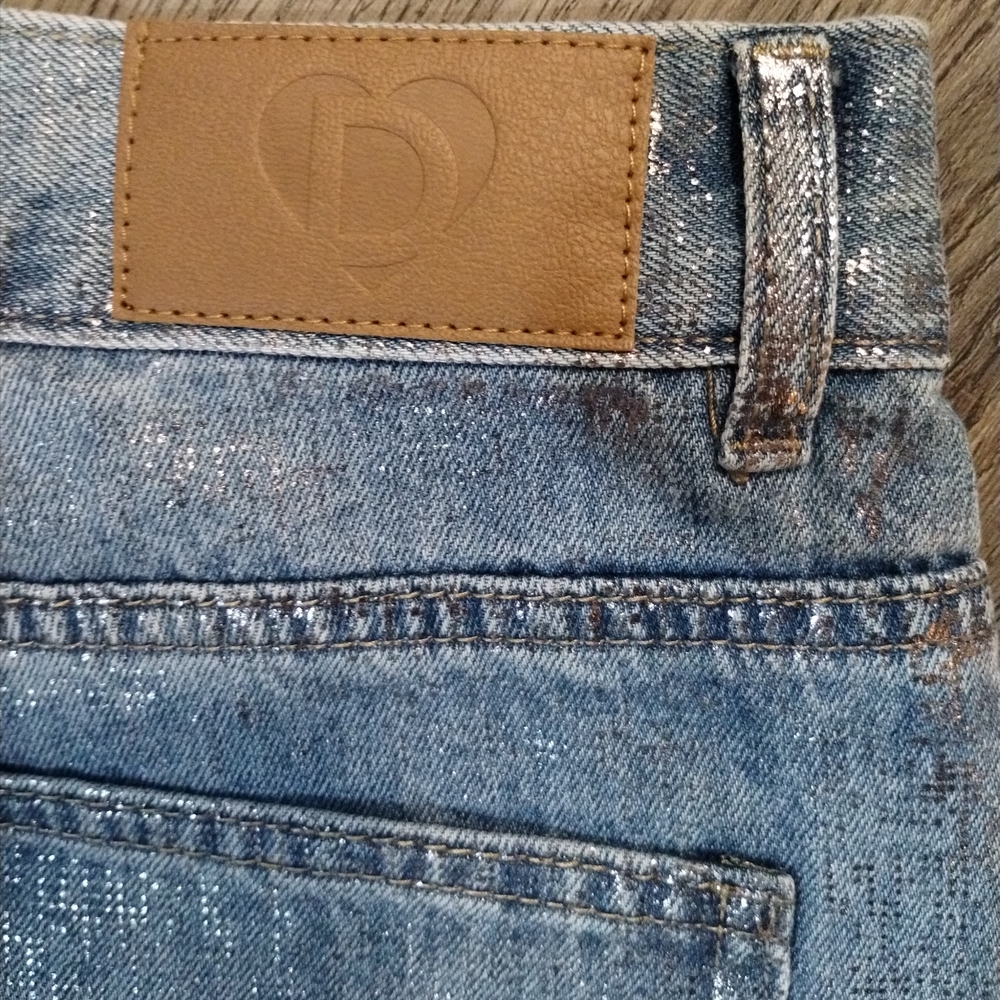 Desigual Balloon Denim High-Rise Shine Jeans - Picture 10 of 12